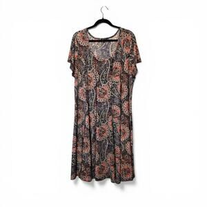 Sami & Jo Plus Size 22/24 Dress Paisley Print